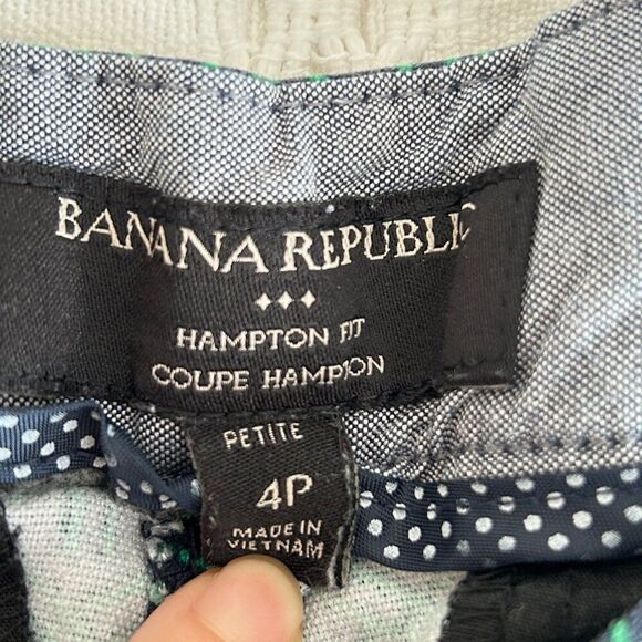 Banana Republic Mid Rise Hampton Fit Dress Pants - Size 4 Petite - Picture 5 of 9